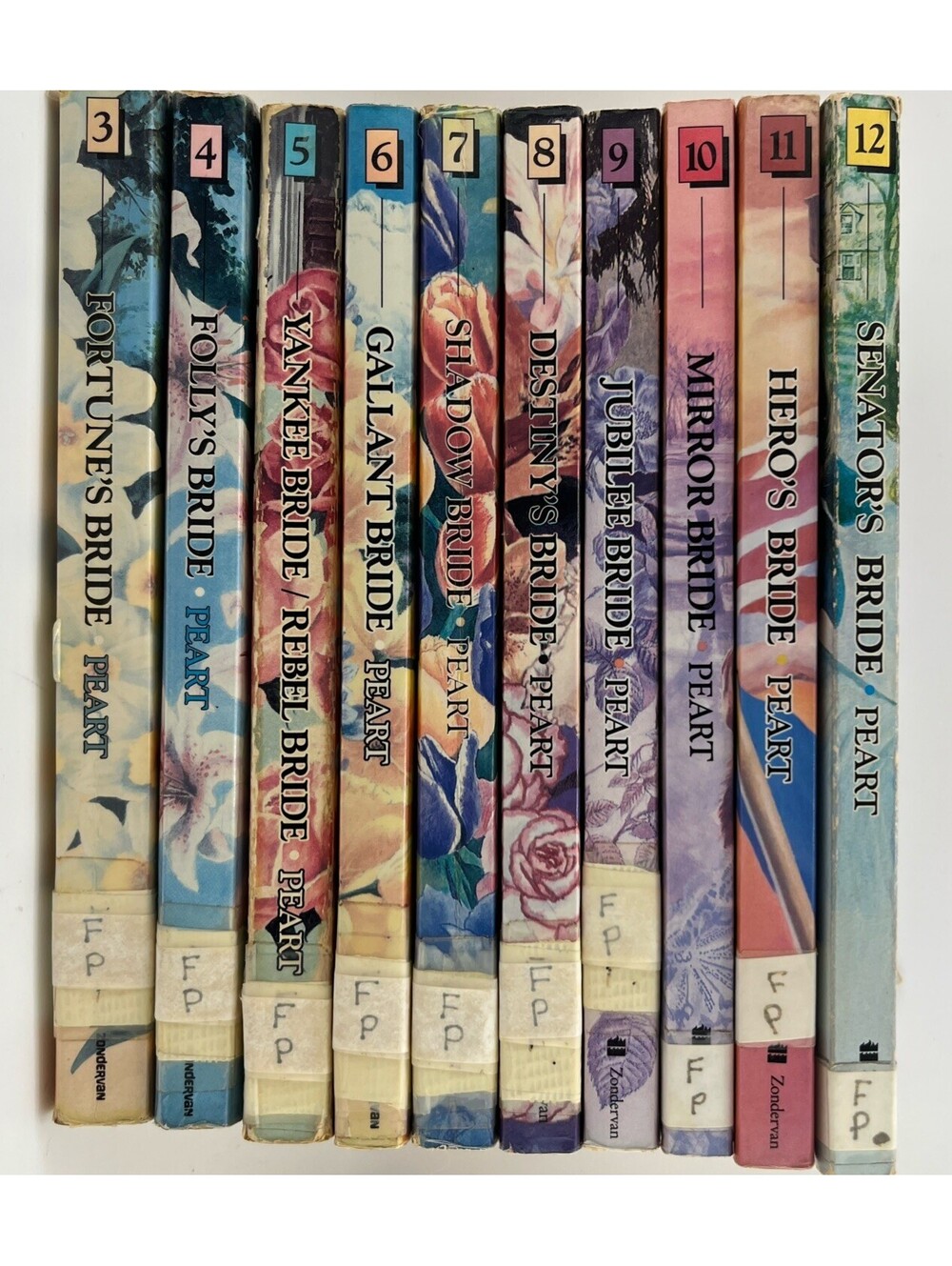 BELOVED Jane Peart Brides of Montclair 10 Book Lot #3-12 Christian Romance